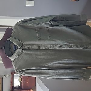 REALLY NICE CHARCOAL CRAFT & BARROW LONG SLEEVE SHIRT.